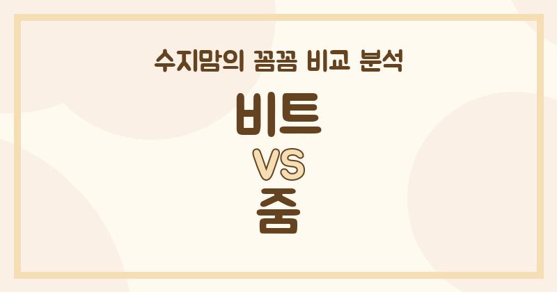 깐깐한 수지맘의 액체 세탁세제 비교: 비트 VS 줌, 우리 집엔 뭐가 더 좋을까?