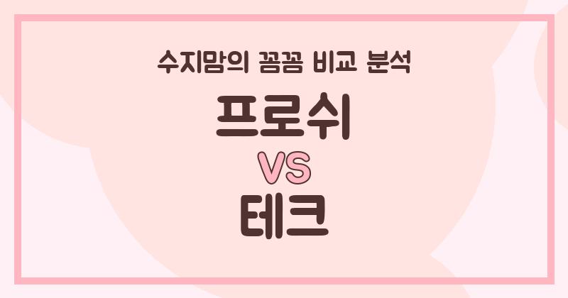 수지맘 찐리뷰 액체 세탁세제 (Liquid Detergent) 프로쉬 VS 테크, 꼼꼼 비교로 우리 집 빨래 고민 끝!