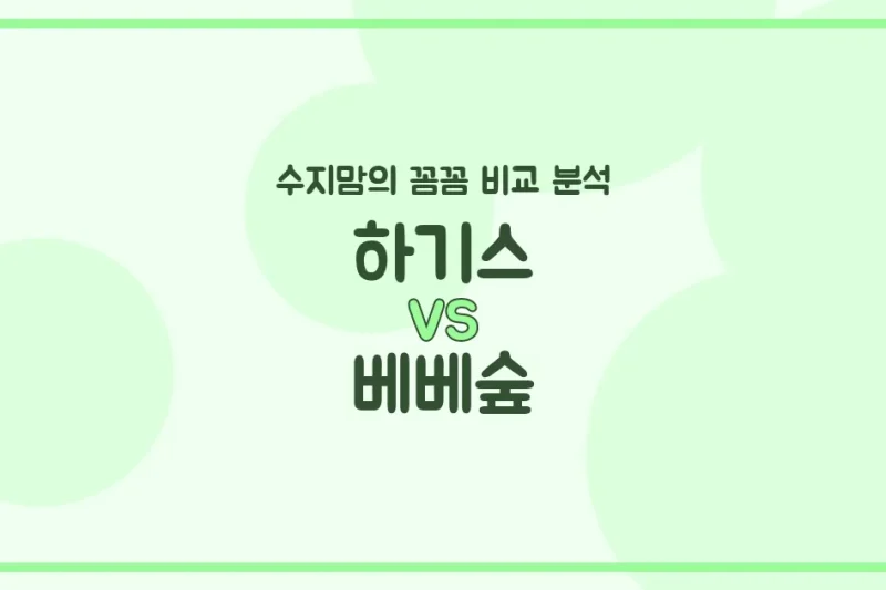 수지맘의 깐깐템 비교 하기스 vs 베베숲, 기저귀 & 물티슈 (Diapers & Wipes) 완벽 분석!