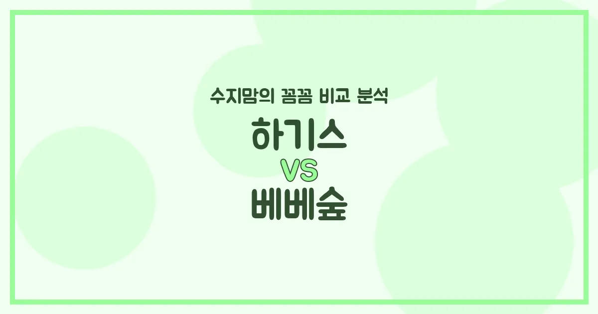 수지맘의 깐깐템 비교 하기스 vs 베베숲, 기저귀 & 물티슈 (Diapers & Wipes) 완벽 분석!