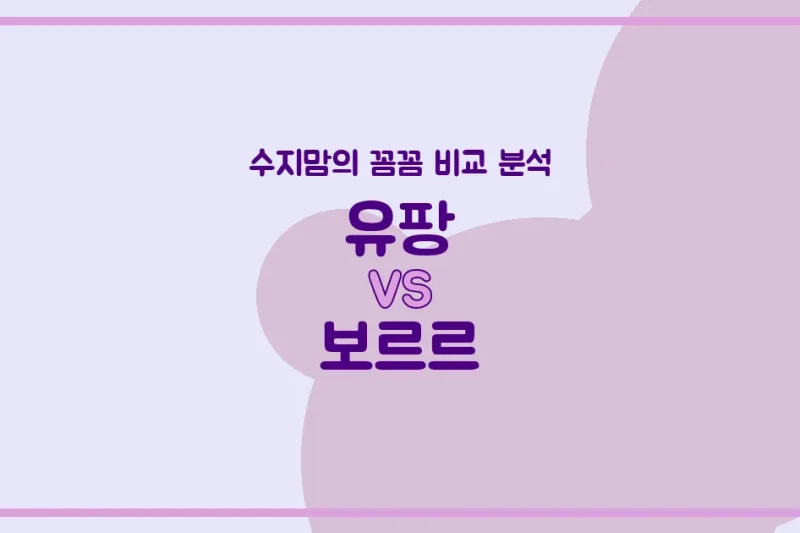 육아 가전 (Appliances) 비교 국민 젖병살균기 유팡 vs 떠오르는 강자 보르르, 수지맘이 꼼꼼하게 따져봤어요!