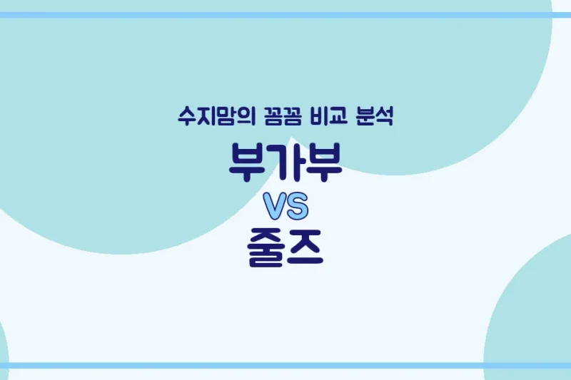 부가부 vs 줄즈 유모차 (Stroller) 전격 비교! 수지맘의 깐깐한 선택은?