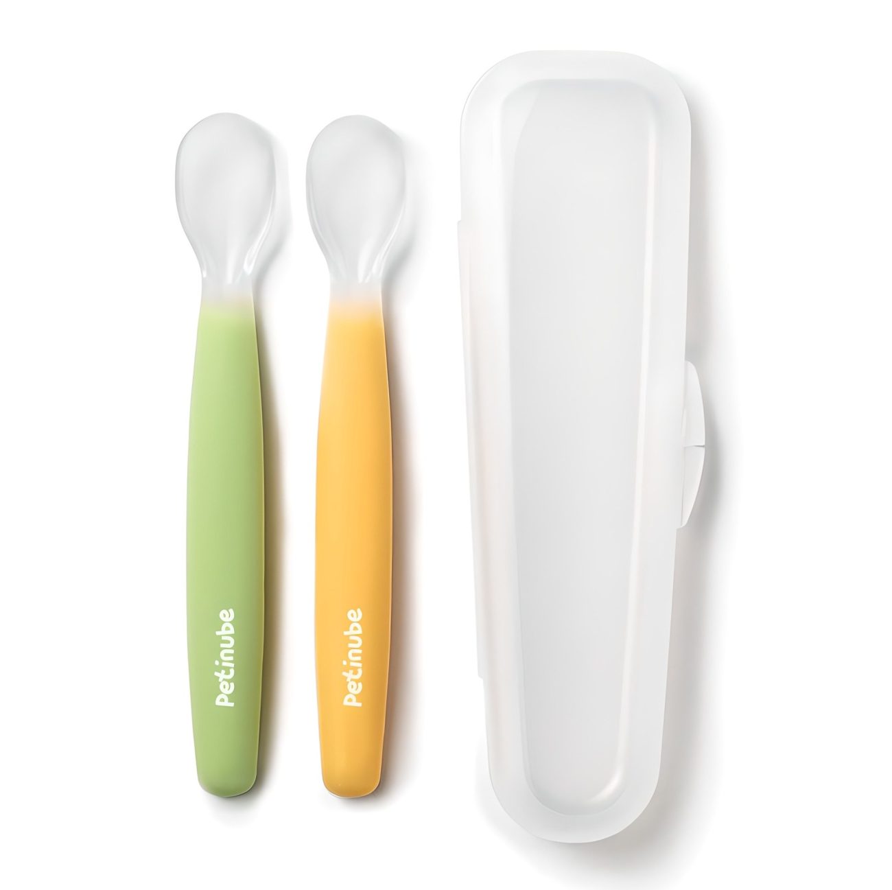 쁘띠누베 국내 제조 실리콘 이유식스푼, GREEN + YELLOW, 1세트 실사용 솔직 후기