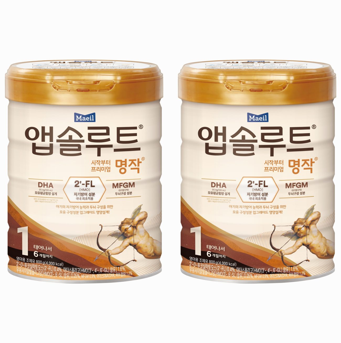 앱솔루트 명작 2FL 분유 1단계, 800g, 2개 추천 이미지