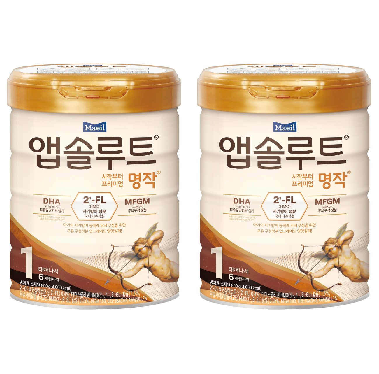 앱솔루트 명작 2FL 분유 1단계, 800g, 2개 실사용 솔직 후기