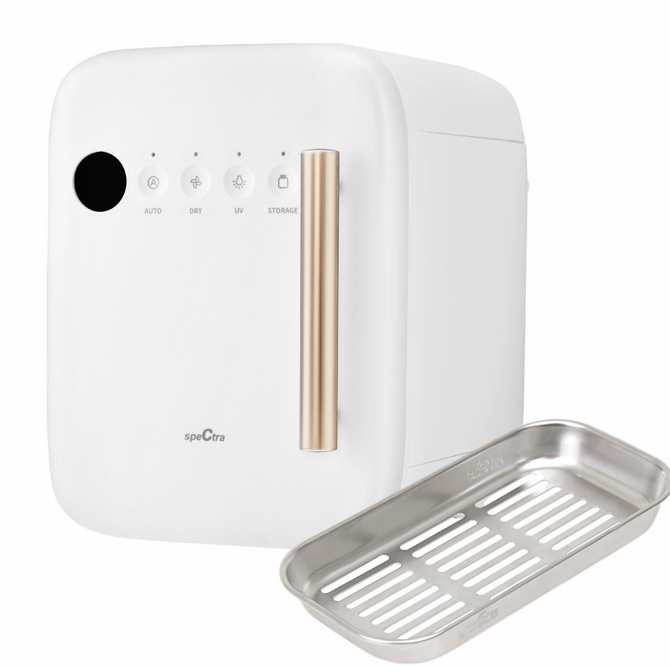 스펙트라 UV LED 젖병 살균소독기 SPES-03 + 스테인리스 밧드 세트, 클래시 화이트, SPES-03W 실사용 솔직 후기