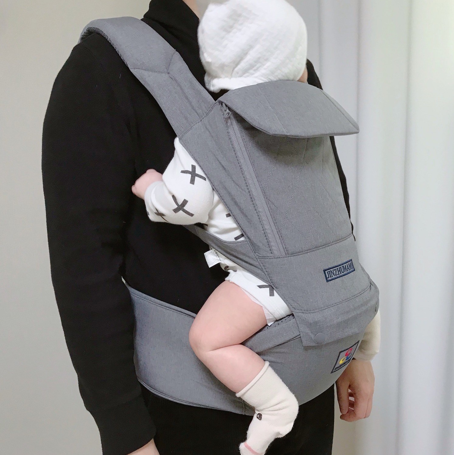 신생아 아기띠 고민? 진주마미 힙시트 아기띠 그레이 선택 요령과 솔직 후기 2 진주마미 힙시트 아기띠, 그레이
