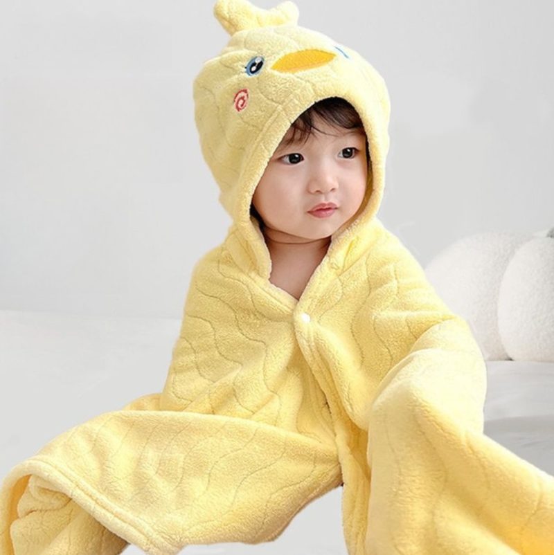 솔직후기 귀여움 한도초과! 수수베베 애니멀 아기 후드 타올 오리, 가성비일까 예쁜 쓰레기일까?