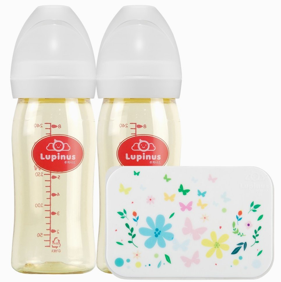 (특별기획) 루피너스 PPSU 젖병 240ml 트윈팩 세트 (더블하트 젖꼭지 호환), 1개 실사용 솔직 후기