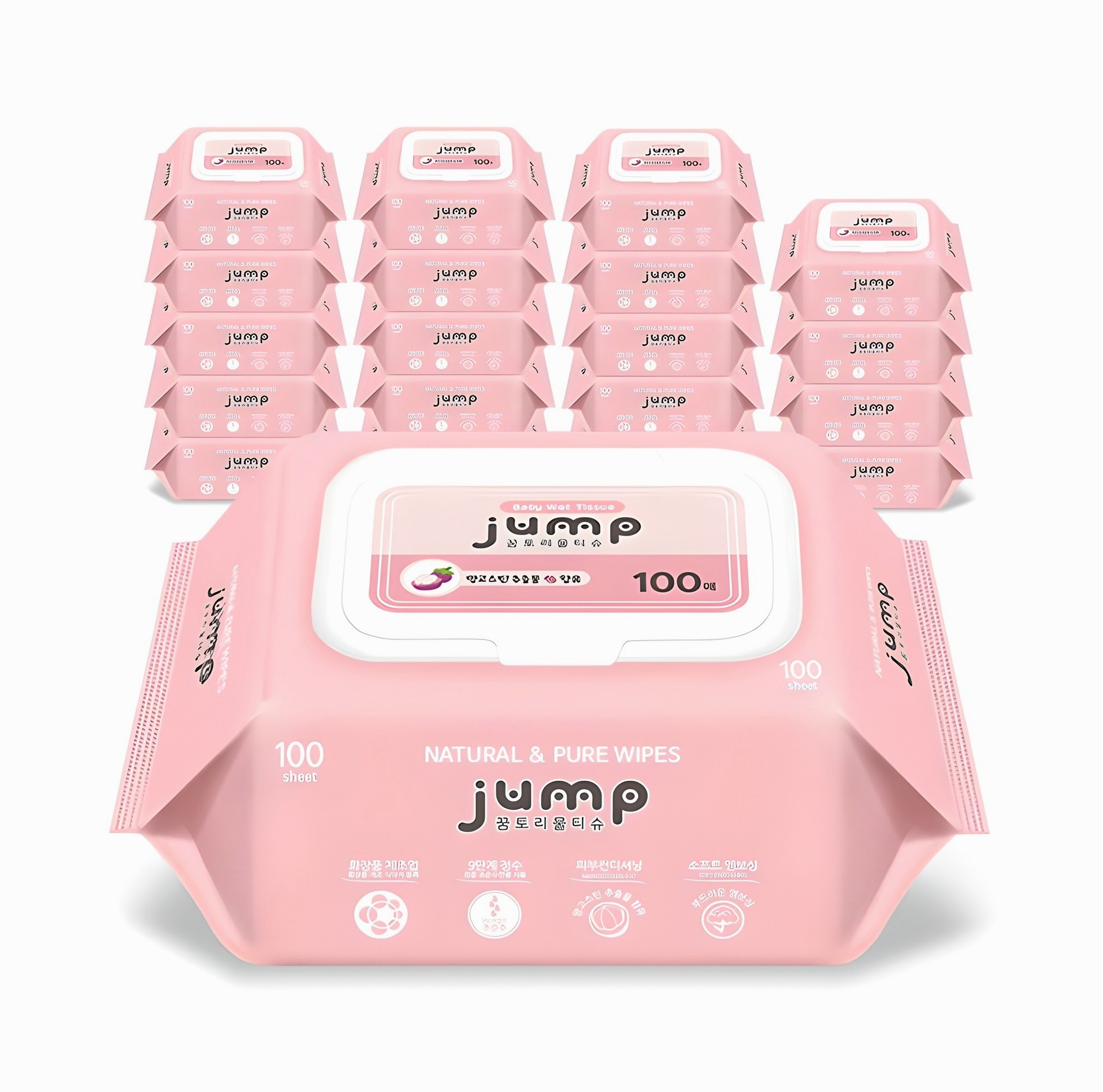 20팩에 이 가격 실화? 꿈토리 넉넉한 점프 아기물티슈 깐깐 리뷰 2 꿈토리 넉넉한 점프 아기물티슈 캡형, 55g, 100매, 20개