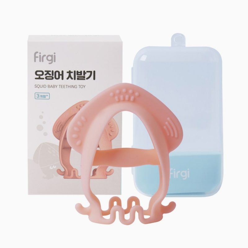 신생아 이앓이 구세주! 퍼기 오징어 치발기 파스텔핑크 솔직 사용 팁과 고르는 요령